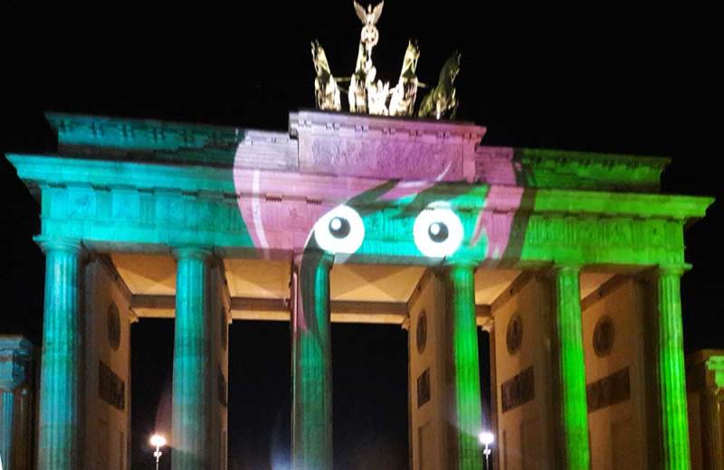 Brandenburger Tor im „Festival of Lights“ 2017